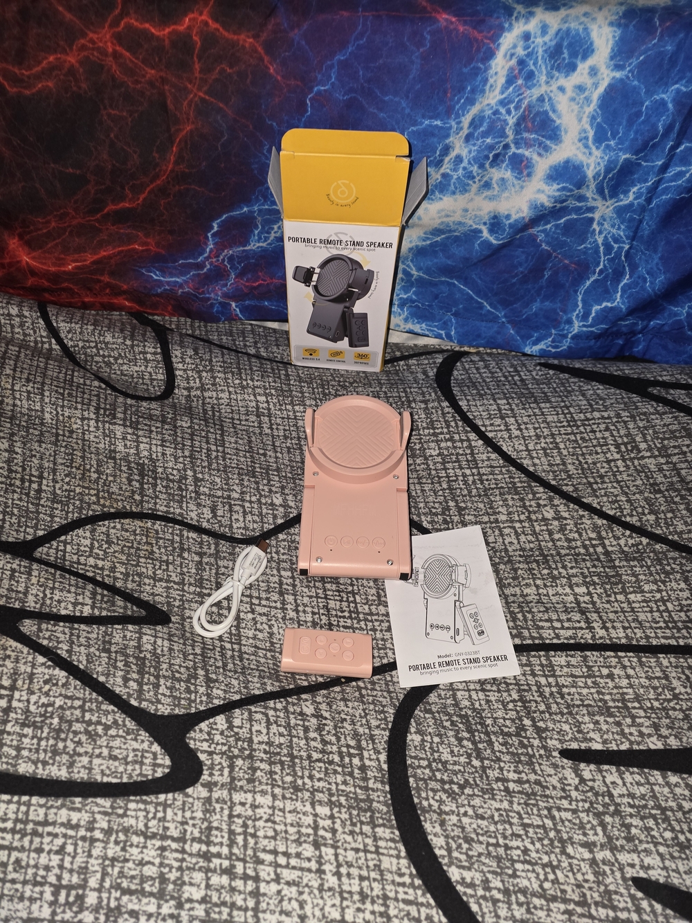Pink Portable Device with Built-In Controls - Picture 3 of 5